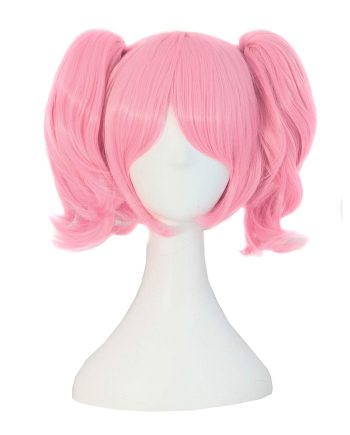 35 cm  Sweet and Lovely Straight Anime  Wig (Pink)